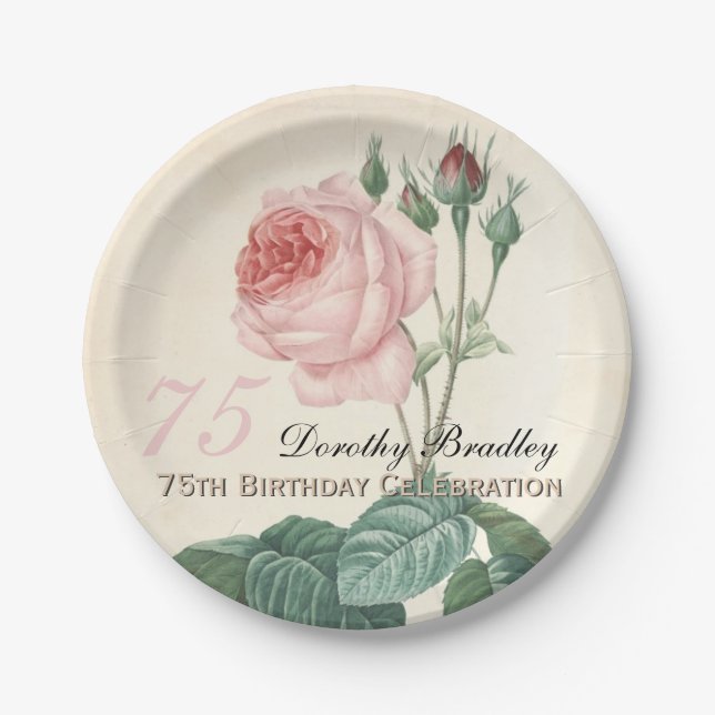 Assiettes En Carton Le cru s'est levé la plaque à papier de la (Devant)