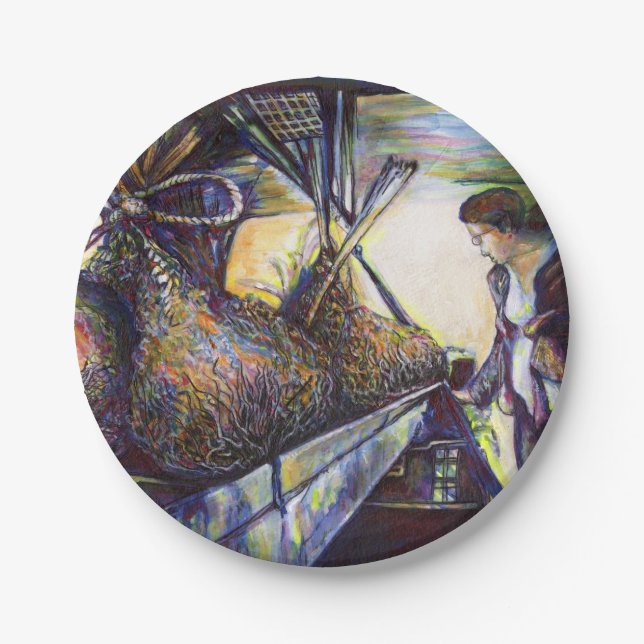 Assiettes En Carton Le destin hurlant de la vie (Devant)