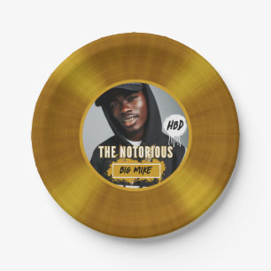 Assiettes En Carton Le fameux   Enregistrement d'or Hip hop photo pers