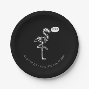 Assiettes En Carton Le Flamant rose fantôme