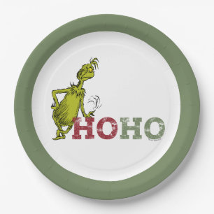 Assiettes En Carton Le Grinch Ho Ho Ho