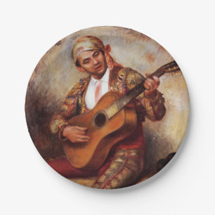Assiettes En Carton Le guitariste espagnol (par Pierre-August Renoir)