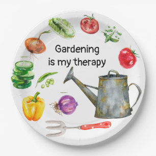 Assiettes En Carton Le jardinage est mon traitement légumes arroser p