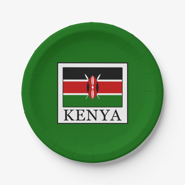 Assiettes En Carton Le Kenya (Devant)