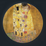 Assiettes En Carton Le Kiss Gustav Klimt<br><div class="desc">Peintre autrichien impérial Gustav Klimt,  chef-d'oeuvre : La peinture de Kiss</div>