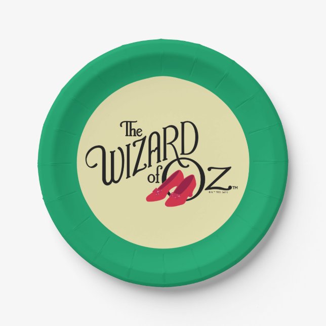 Assiettes En Carton Le Logo Wizard Of Oz™ (Devant)