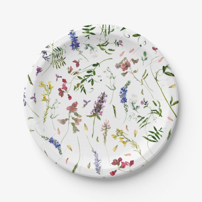 Assiettes En Carton Le Meadow Fleur sauvage scandinave (Devant)