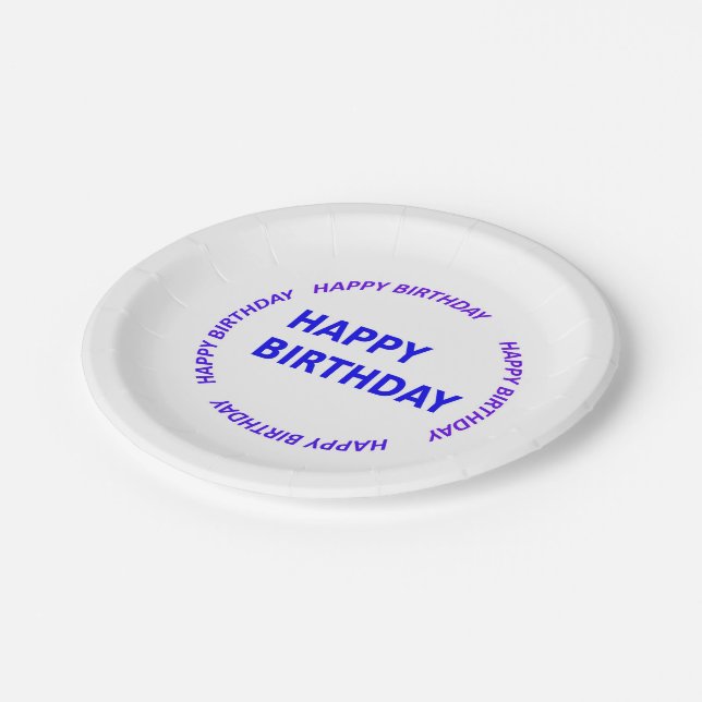 Assiettes En Carton Le modèle de do-it-yourself facile ajoutent le NOM (Angle)