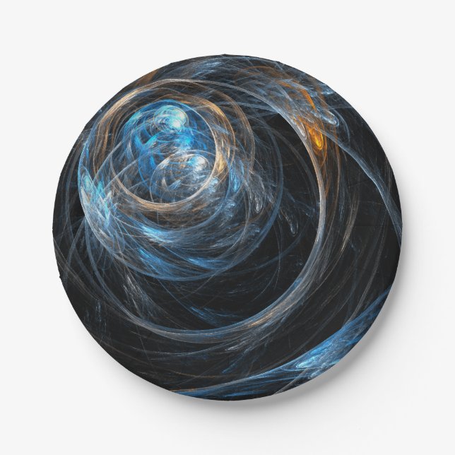 Assiettes En Carton Le monde de l'art Abstrait (Devant)