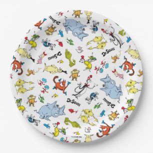 Assiettes En Carton Le monde du Dr Seuss Motif