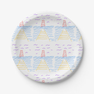 Assiettes En Carton Le phare et la plaque de papier design Pier