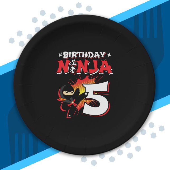 Assiettes En Carton Le poison de Ninja Birthday (Créateur téléchargé)