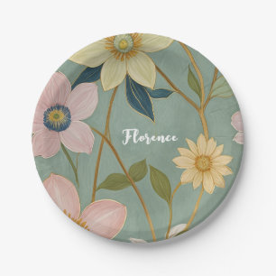 Assiettes En Carton Le réveil doux du printemps personnalisé