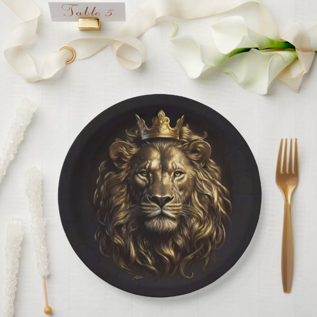 Assiettes En Carton Le Roi ! Le Lion d'Oz pas si puéril (Mariage)