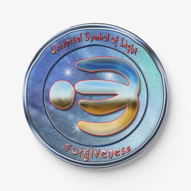 Assiettes En Carton Le symbole du pardon (Devant)