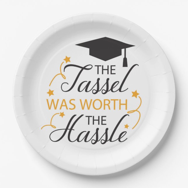 Assiettes En Carton Le Tassel valait la peine du Hassle  (Devant)