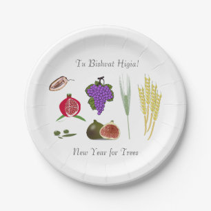 Assiettes En Carton Le TU Bishvat