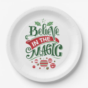 Assiettes En Carton Le Typographe du Magic Christmas