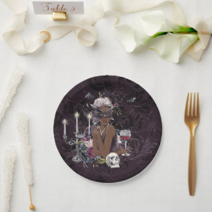Assiettes En Carton Le Vampiress   Moody Gothic Vampy Glam Dark Skin