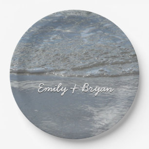 Assiettes En Carton L'eau sur la plage Photographie Abstraite