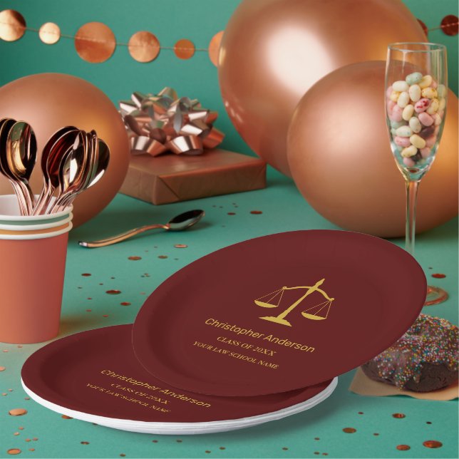 Assiettes En Carton Legal Professional Graduation Party (Multi)