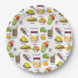 Assiettes En Carton L'El Salvador, plaques rôle amuse-gueule