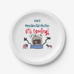 Assiettes En Carton L'élection présidentielle de 2024, c'est à veni