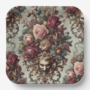 Assiettes En Carton 🌺 L'émeute à la floraison - Gothique Baroque Flor