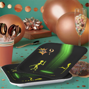 Assiettes En Carton L'enlèvement d'Aliens par OVNI 👽 sommes-nous perd