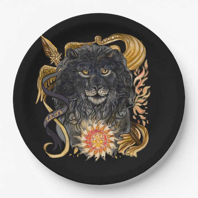 Assiettes En Carton Leo~zodiac (Devant)