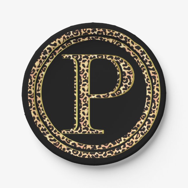 Assiettes En Carton Leopard P (Devant)