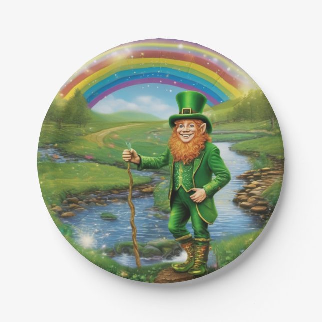 Assiettes En Carton Leprechaun (Devant)