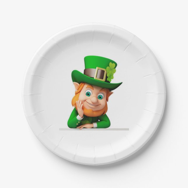 Assiettes En Carton Leprechaun (Devant)