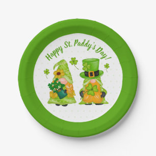 Assiettes En Carton Leprechaun Gnome Shamrock Bonne St. Paddy's Day