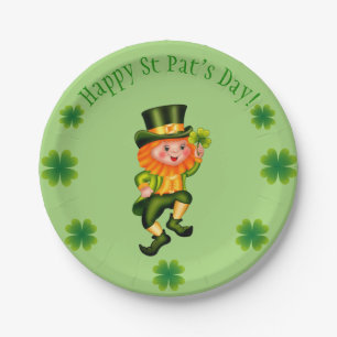 Assiettes En Carton Leprechaun St Patrick's Day