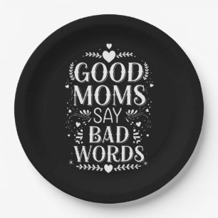Assiettes En Carton Les bonnes mamans disent de gros mots drôle de fêt
