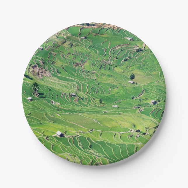 Assiettes En Carton Les célèbres terrasses de riz yuanyang - Yunnan, C (Devant)