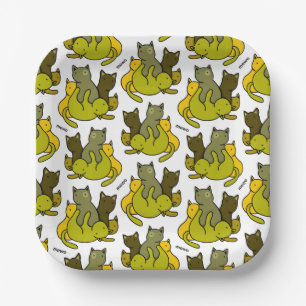 Assiettes En Carton Les chatons d'olive