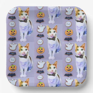 Assiettes En Carton Les cookies d'Halloween de Cléopâtre