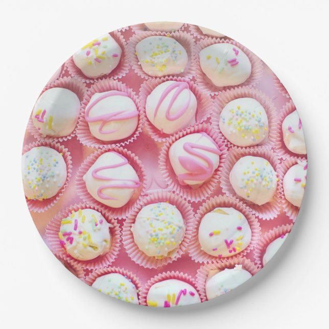Assiettes En Carton Les délices de Cupcake (Devant)