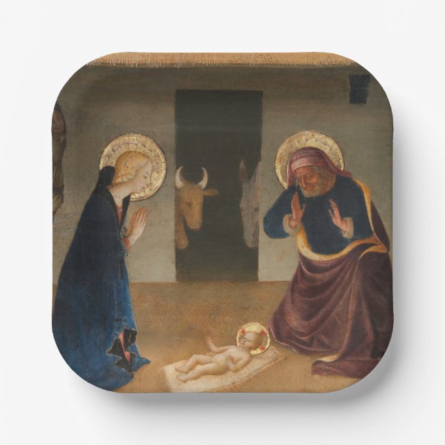 Assiettes En Carton Les Fêtes De La Nativité (Recto)
