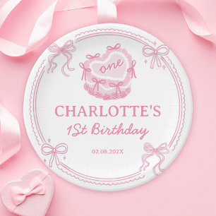 Assiettes En Carton Les Filles De Bow Rose Voulaient Être Un Anniversa