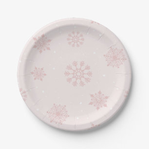 Assiettes En Carton Les flocons de neige Hiver Il fait froid hors du B