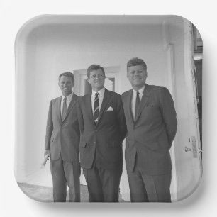 Assiettes En Carton Les frères, le président John Kennedy, Robert et T