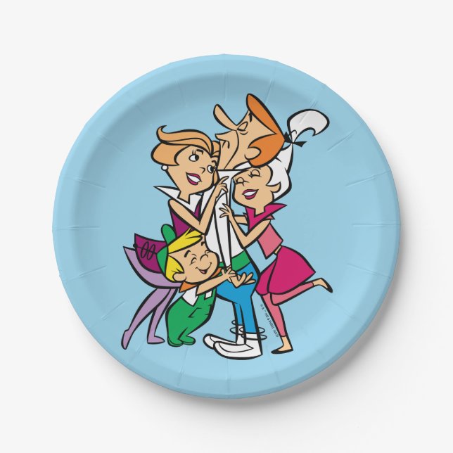 Assiettes En Carton Les Jetsons | La famille (Devant)