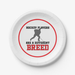 Assiettes En Carton Les Joueurs De Hockey Sont Une Autre race
