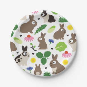 Assiettes En Carton Les lapins Et Leurs Traitements