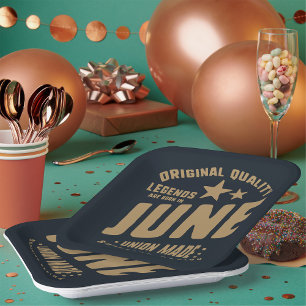 Assiettes En Carton Les Légendes Sont Nées En Juin