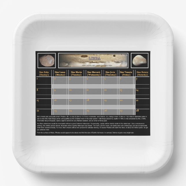 Assiettes En Carton Les Lunes de Mar (Recto)