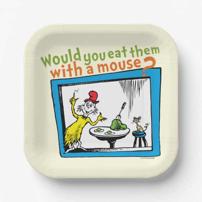 Assiettes En Carton Les mangeriez-vous avec une souris? (Recto)